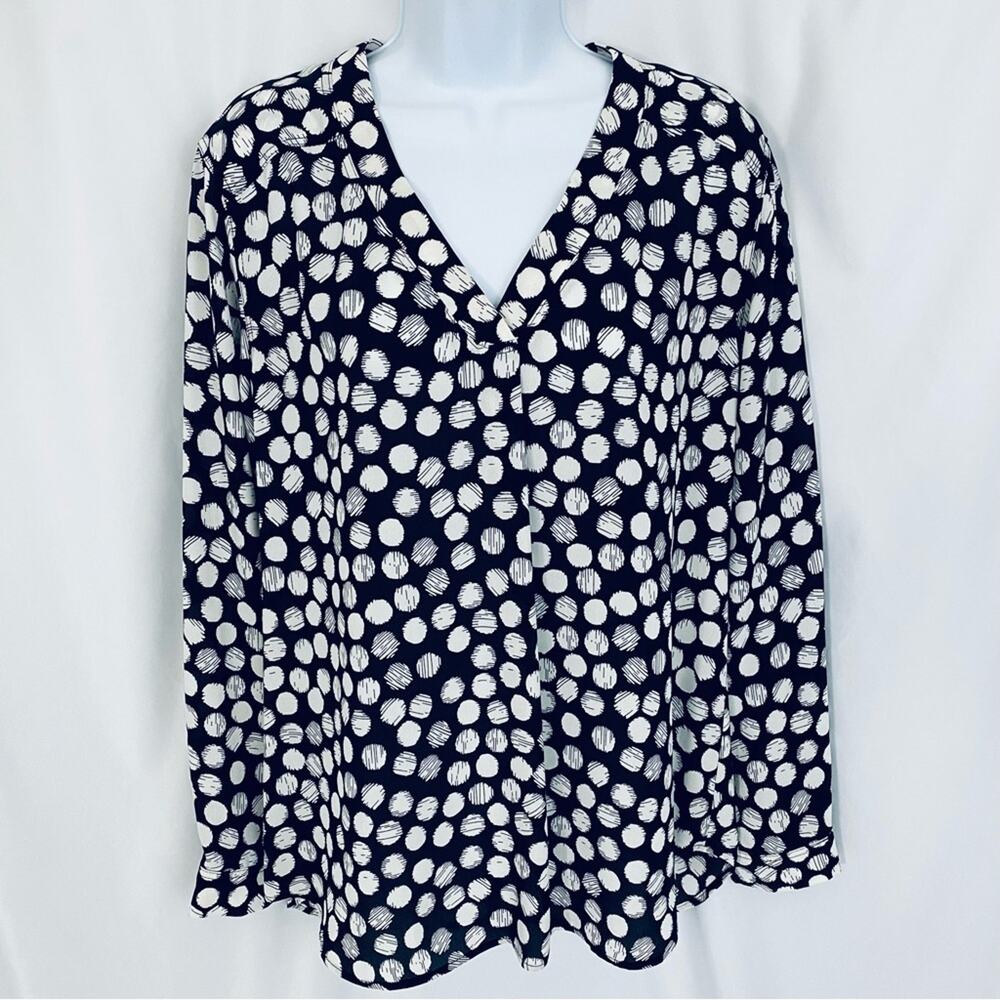 Nine West Long Sleeve Blouse Size Large/XL